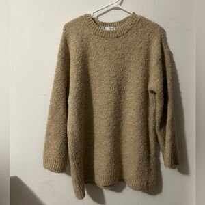 Zara  Oversized Tan Sweater‎